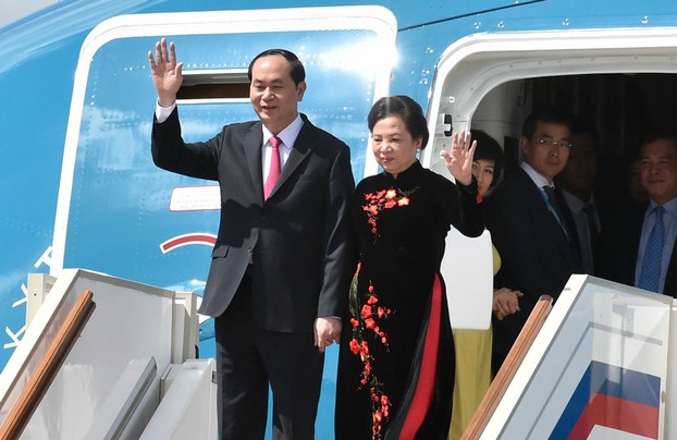 Chủ tịch nước Trần Đại Quang và phu nhân